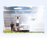 William Byron Autographed 2024 Daytona 500 Finish Line Celebration 20"x30" Gallery Canvas (COA)