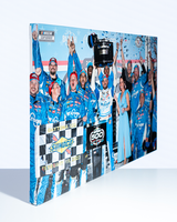 Ricky Stenhouse Jr. Signed 2023 Daytona 500 Win Trophy 20x30 Canvas Photo (COA)