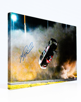 Ryan Preece Signed 2023 Daytona Wreck 20x30 Canvas Photo - SpeedCanvas