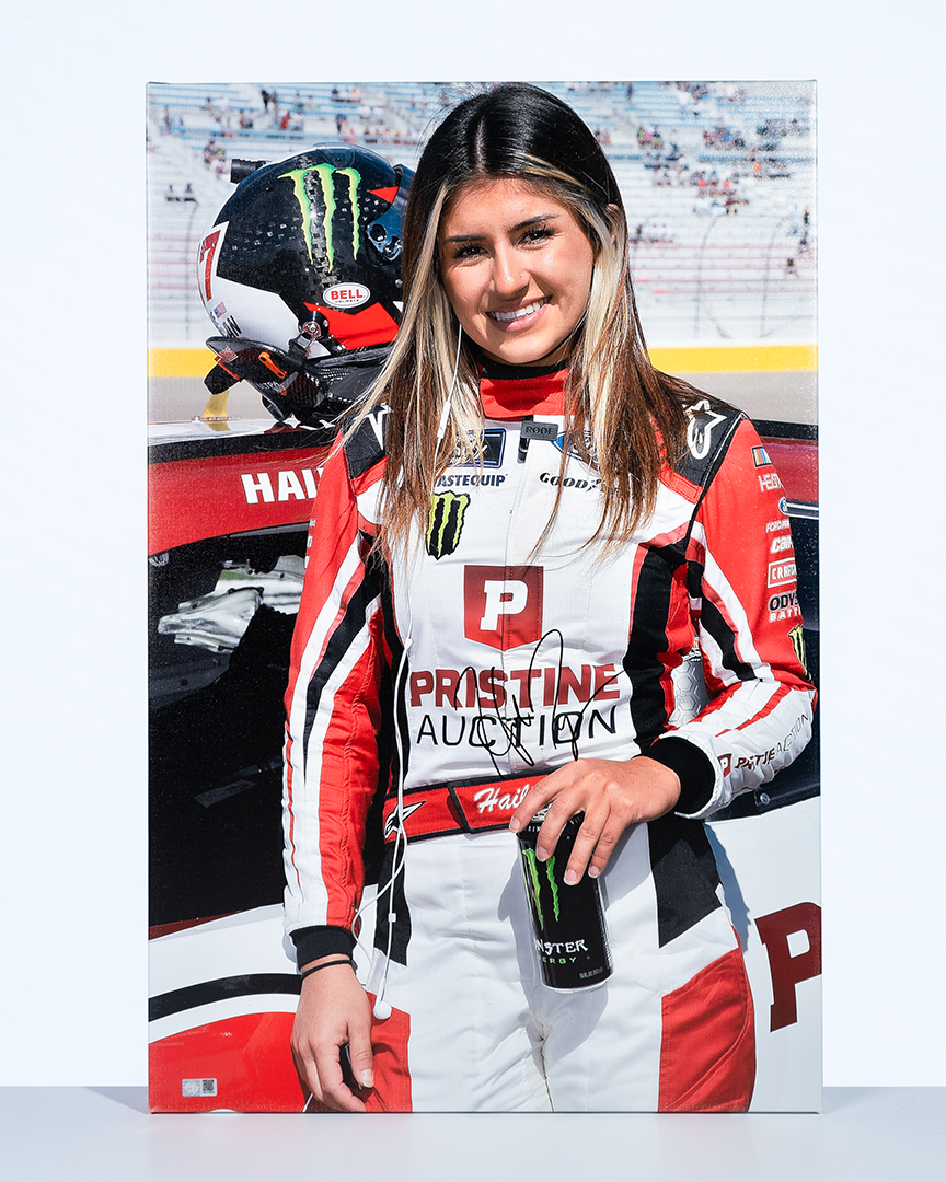 Hailie Deegan Signed 20x30 XFinity Debut Gallery Canvas Photo (COA)