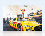 Joey Logano Signed 2022 NASCAR Cup Series Champion Canvas - 20x30