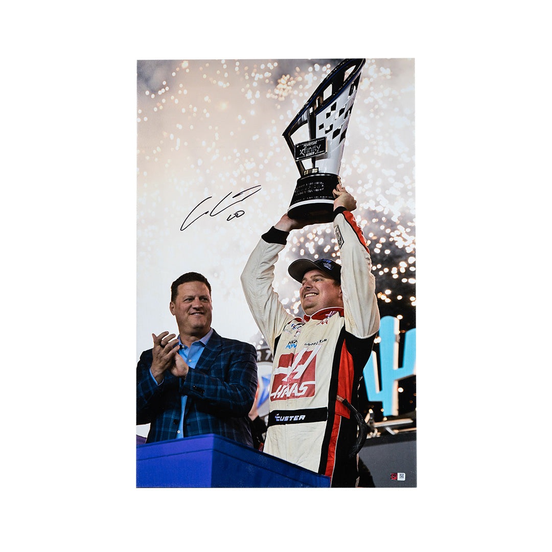 Cole Custer Signed 2023 NASCAR Xfinity Series Champion Photo – 30x20 SpeedCanvas