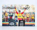 Joey Logano Signed 2022 NASCAR Championship 20x30 Victory Lane Canvas