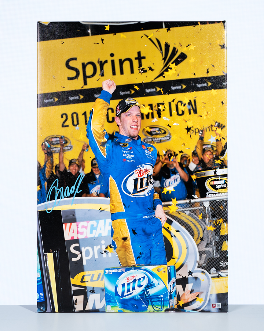 Brad Keselowski Autographed 30x20 2012 NASCAR Cup Championship Canvas (COA) | SpeedCanvas Gallery Wrapped