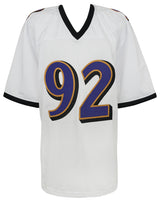 Haloti Ngata Signed White Custom Football Jersey - (JSA)