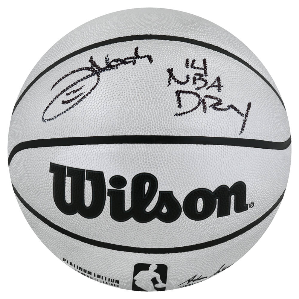 Joakim Noah Signed Wilson Platinum NBA Basketball w/14 NBA DPOY