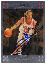 Joakim Noah Signed Chicago Bulls Topps Chrome Rookie Basketball Trading Card #146