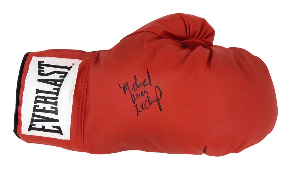 Michael Nunn Signed Everlast Red Boxing Glove w/2x Champ