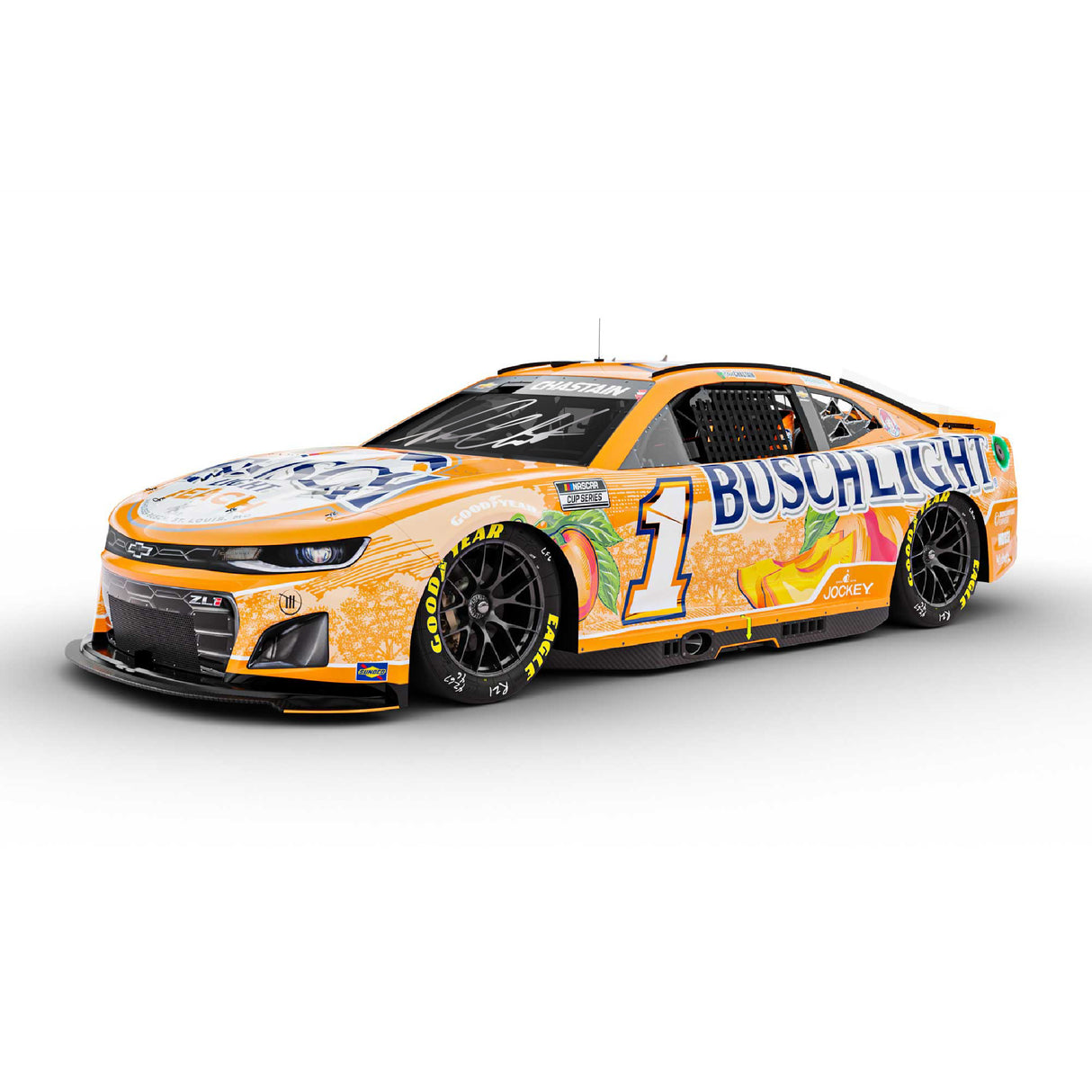 Ross Chastain Signed 2024 #1 Busch Light Peach Diecast 1:24 (Pre-order)