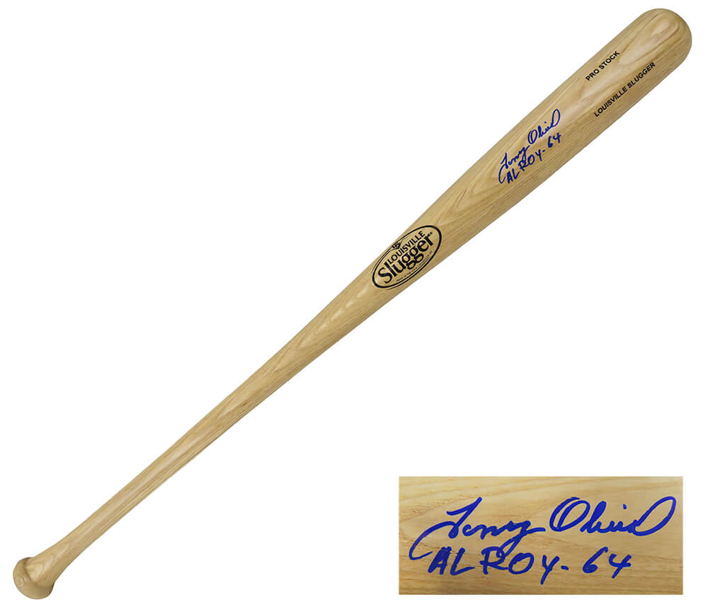 Tony Oliva Signed Louisville Slugger Pro Stock Blonde Baseball Bat w/AL ROY'64