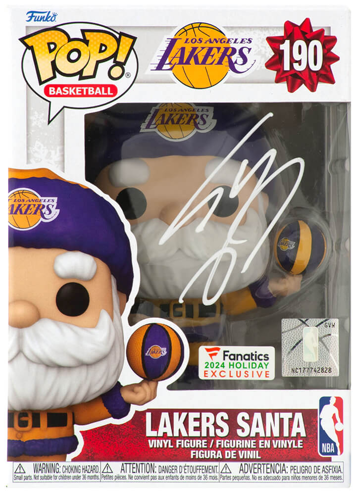 Shaquille O'Neal Signed Los Angeles Lakers SANTA NBA Funko Pop Doll #190