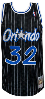 Shaquille O'Neal Signed Orlando Magic Mitchell & Ness Black NBA Swingman Basketball Jersey