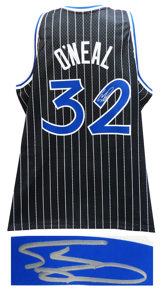 Shaquille O'Neal Signed Orlando Magic Mitchell & Ness Black NBA Swingman Basketball Jersey