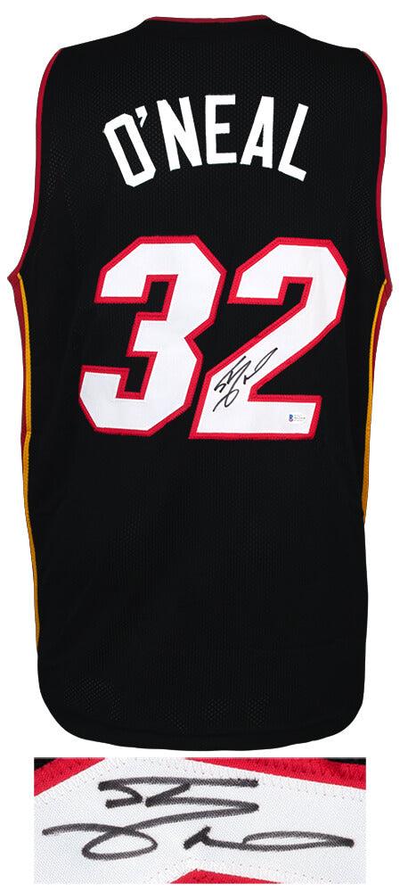 Shaquille O'Neal Signed Black Custom Basketball Jersey - (Beckett)