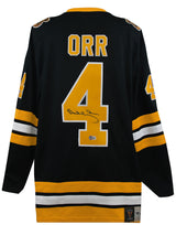 Bobby Orr Signed Boston Bruins Black Fanatics Vintage Hockey Premier Hockey Jersey - (Beckett)