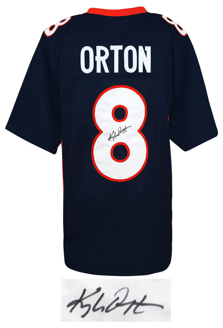 Kyle Orton Signed Navy & Orange Custom Football Jersey