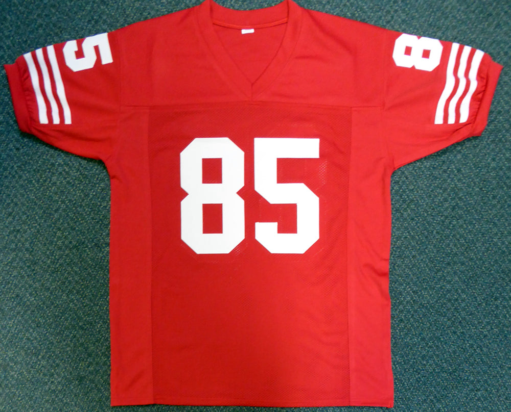 San Francisco 49ers Mike Wilson Autographed Red Jersey "4X SB Champs!" PSA/DNA Stock #104071