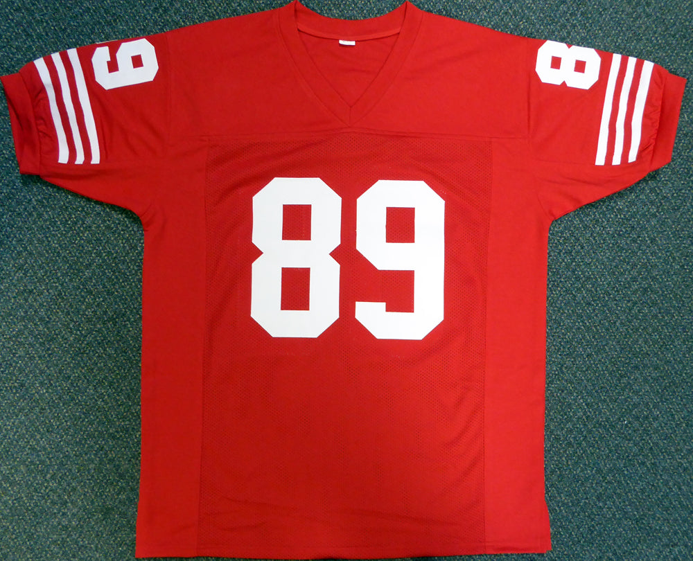 San Francisco 49ers Earl Cooper Autographed Red Jersey PSA/DNA Stock #105034