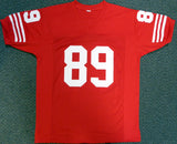 San Francisco 49ers Earl Cooper Autographed Red Jersey PSA/DNA Stock #105034