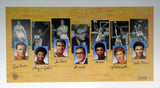 UCLA Bruins Legends Autographed 22x40 Lithograph With 7 Signatures Including Kareem Abdul-Jabbar, John Wooden & Bill Walton Beckett BAS Stock #121631