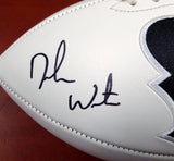 Deshaun Watson Autographed Houston Texans White Logo Football Beckett BAS Stock #122067