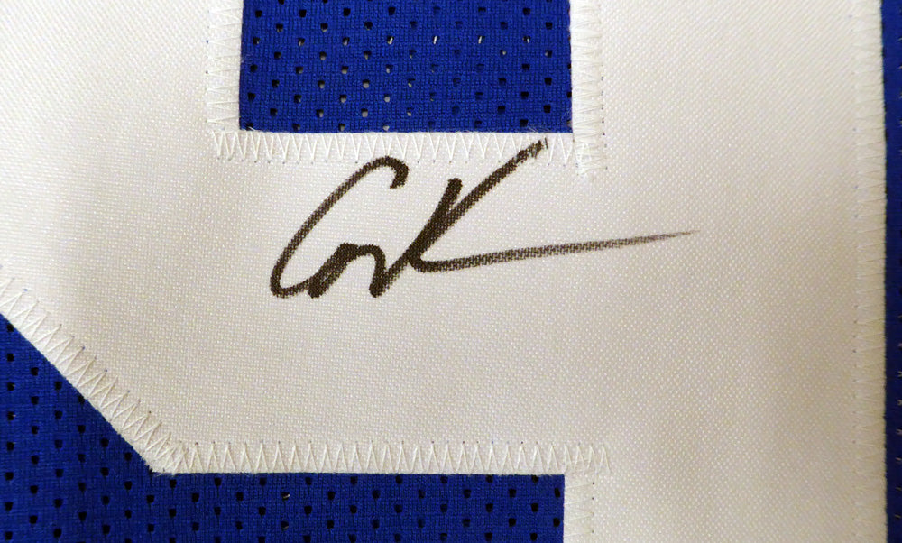 Seattle Seahawks Cortez Kennedy Autographed Framed Blue Jersey Beckett BAS Stock #185073