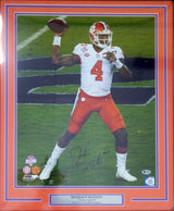 Deshaun Watson Autographed Framed 16x20 Photo Clemson Tigers Beckett BAS Stock #123721