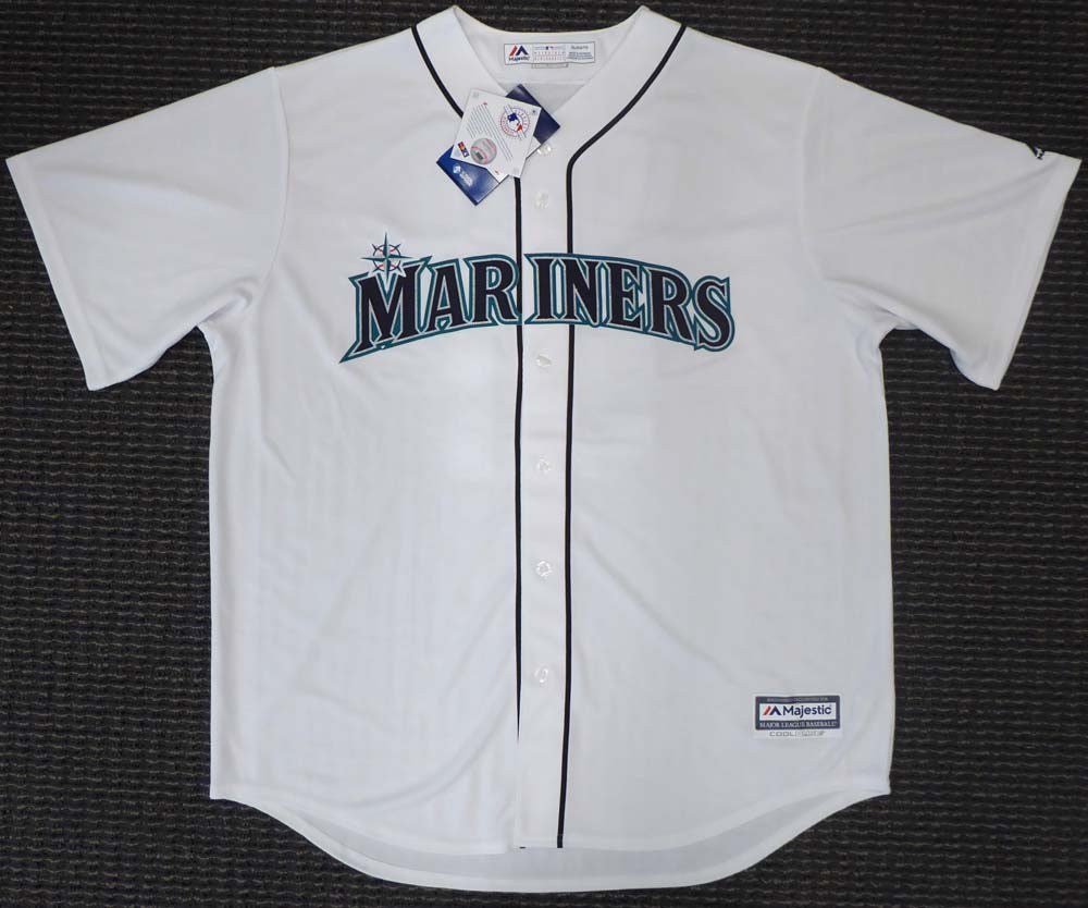 Seattle Mariners Ichiro Suzuki Autographed White Majestic Cool Base Jersey "#51" Size XL IS Holo Stock #148635
