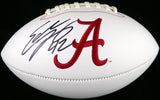 Eddie Lacy Autographed White Logo Football Alabama Crimson Tide MCS Holo Stock #124647