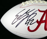 Eddie Lacy Autographed White Logo Football Alabama Crimson Tide MCS Holo Stock #124647