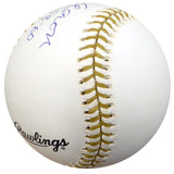 Hank Aaron Autographed Official Gold Glove Baseball Atlanta Braves "58-60" PSA/DNA #1A70780