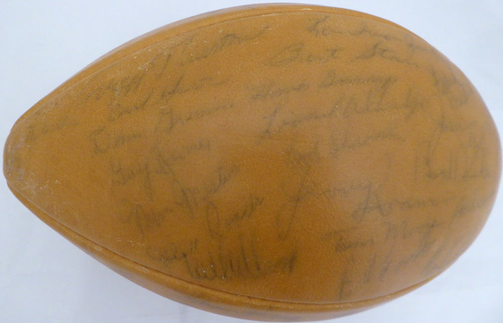 1963 Green Bay Packers Team Autographed Official Wilson Football With 45 Signatures Including Vince Lombardi & Bart Starr PSA/DNA #AB03597