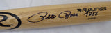 Pete Rose Autographed Blonde Rawlings Bat Cincinnati Reds "4256" In Black PR Holo Stock #177050