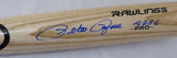 Pete Rose Autographed Blonde Rawlings Bat Cincinnati Reds "4256" In Blue PR Holo Stock #177051