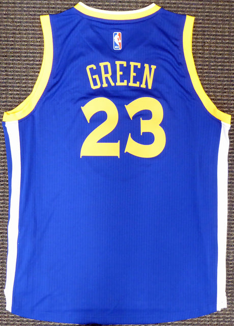 Draymond Green Unsigned Golden State Warriors Blue Adidas Swingman Jersey Size XL Stock #177424