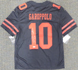 San Francisco 49ers Jimmy Garoppolo Autographed Black Nike Vapor Twill Jersey Size L TriStar Holo Stock #177432