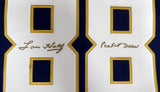 Notre Dame Fighting Irish Lou Holtz Autographed Blue Jersey "Perfect Season" Steiner Holo Stock #177478