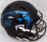 Christian McCaffrey Autographed Carolina Panthers Black AMP Full Size Speed Replica Helmet (Scuff) Beckett BAS #WA47391