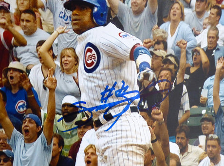 Sammy Sosa Autographed 16x20 Photo Chicago Cubs Beckett BAS Stock #177694