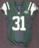 New York Jets Antonio Cromartie 2013 Game Used Green Nike Jersey Unsigned SKU #181176