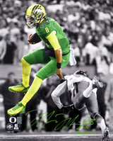 Marcus Mariota Autographed 16x20 Photo Oregon Ducks "Heisman '14" MM Holo Stock #89886