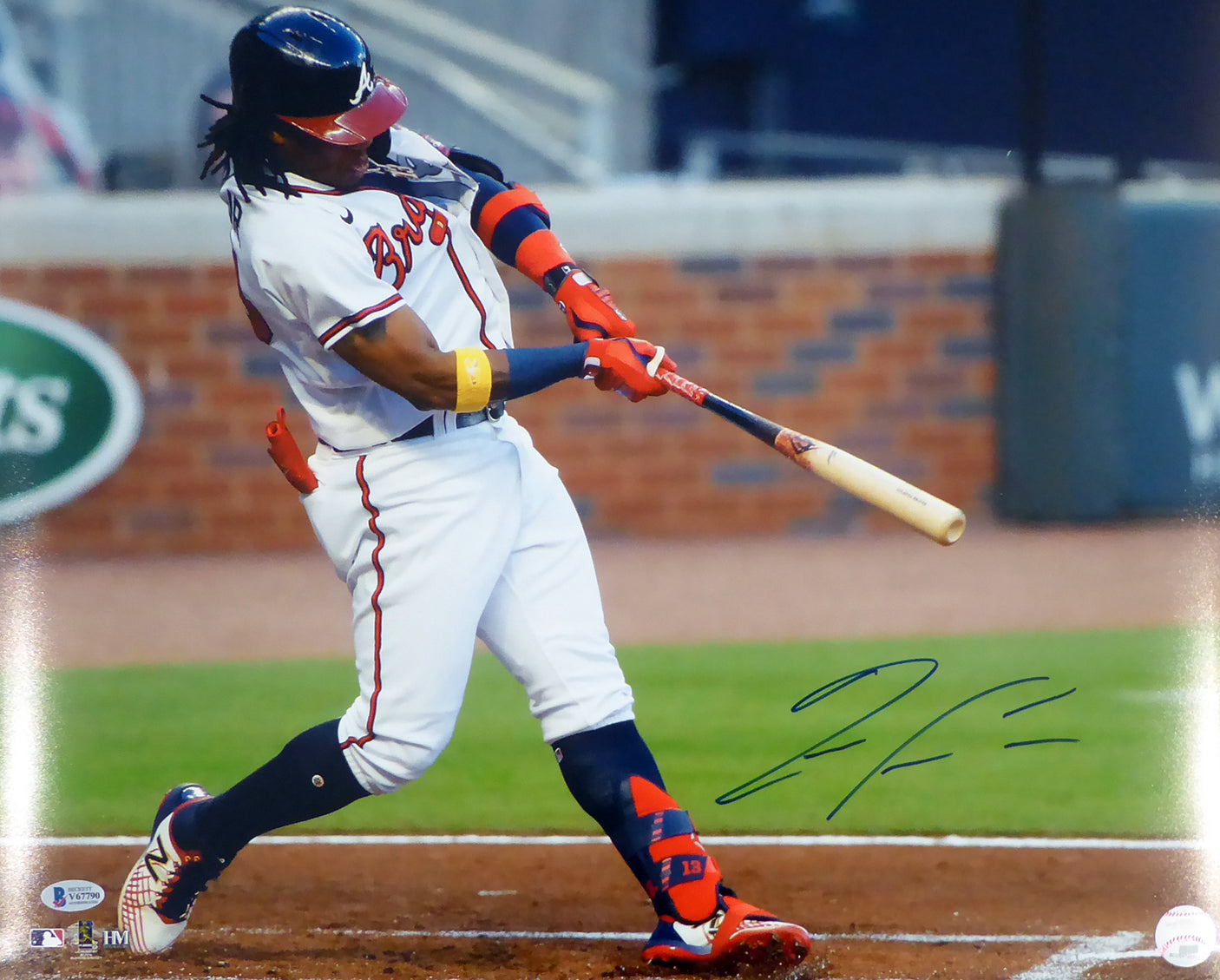 Ronald Acuna Jr. Autographed 16x20 Photo Atlanta Braves Beckett BAS Stock #181324