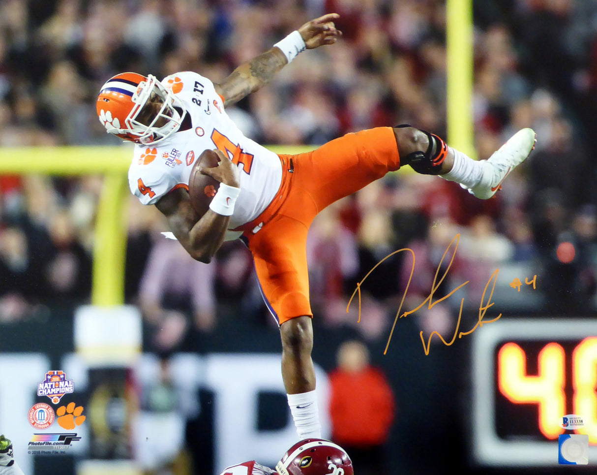 Deshaun Watson Autographed 16x20 Photo Clemson Tigers Beckett BAS Stock #113720