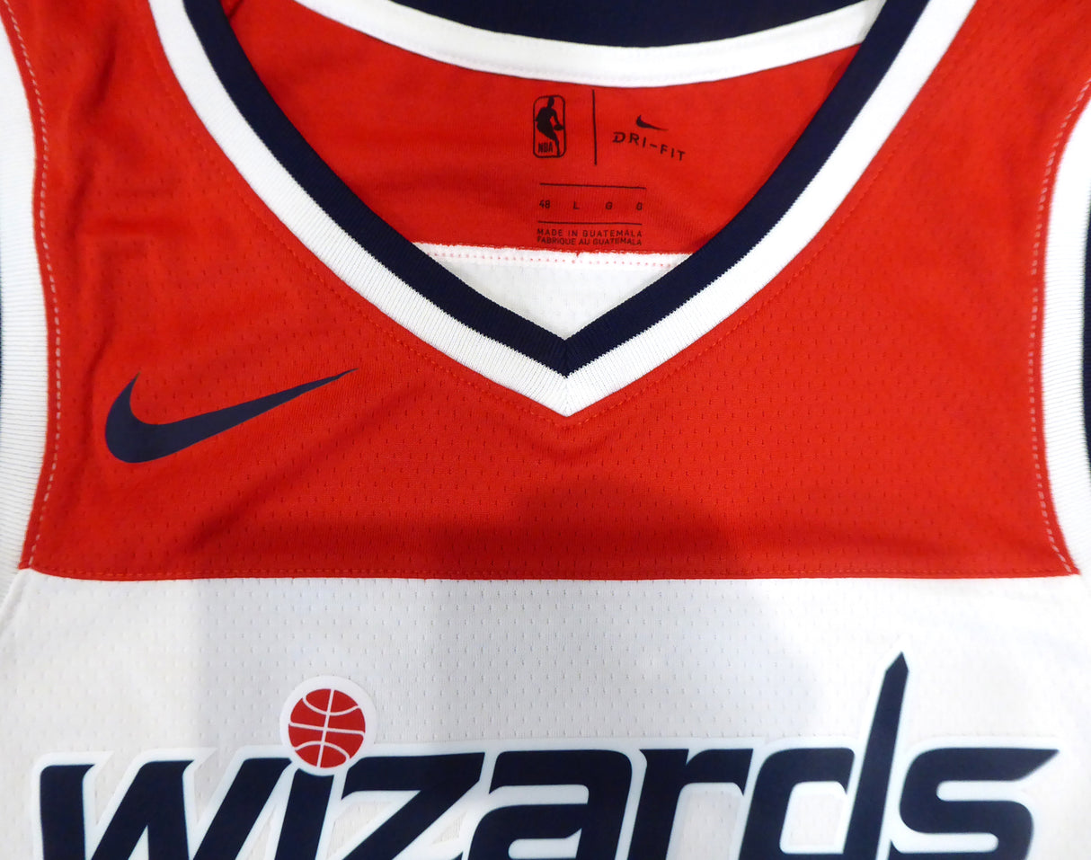 Washington Wizards John Wall Autographed White Nike Swingman Jersey Size L Beckett BAS Stock #182245