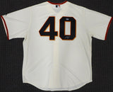 San Francisco Giants Madison Bumgarner Autographed Cream Majestic Cool Base Jersey Size XL PSA/DNA Stock #185699