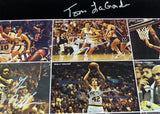 1978-79 NBA Champions Seattle Supersonics Autographed 17x22 Poster Photo With 9 Total Signatures Including Fred Brown & Lenny Wilkens MCS Holo #51044