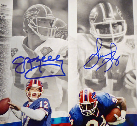 Buffalo Bills Team Greats Autographed 16x20 Photo With 4 Signatures Including Jim Kelly, Thurman Thomas, Andre Reed & Marv Levy Beckett BAS Stock #191970