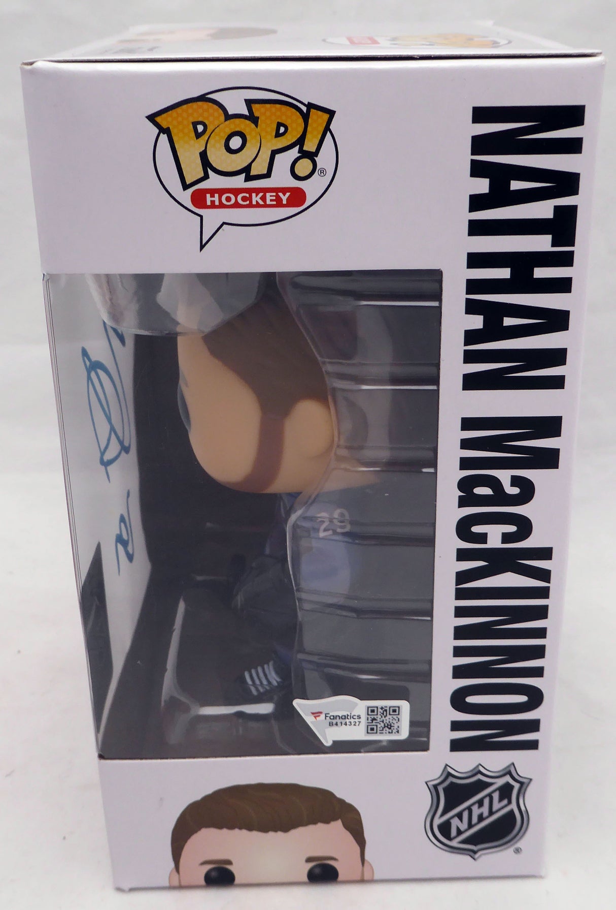 Nathan MacKinnon Autographed Funko Pop Vinyl Figurine Colorado Avalanche Fanatics Holo #B414327