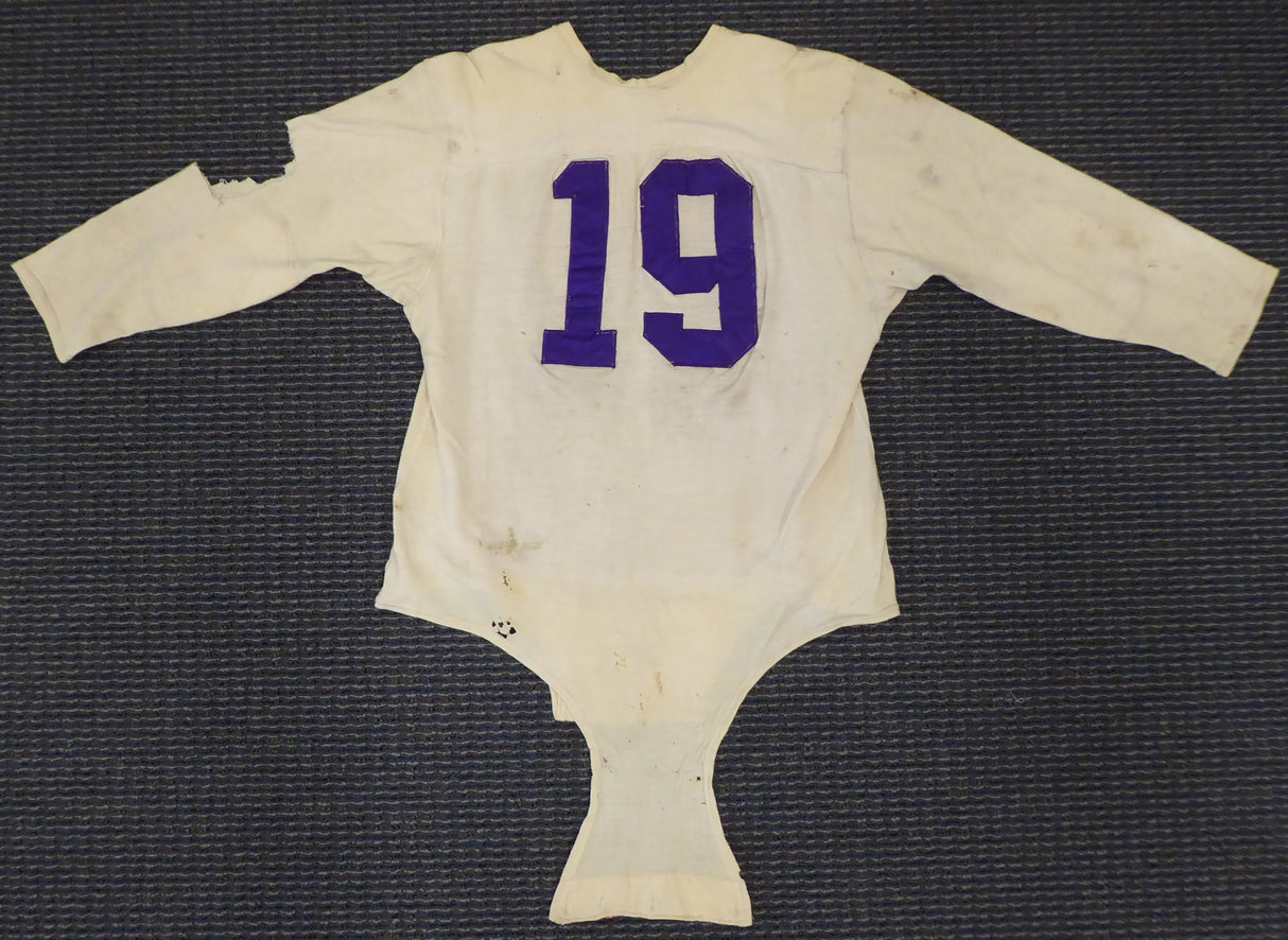 Washington Huskies Bill Early Circa 1949-1951 Game Used White Jersey Unsigned SKU #193839