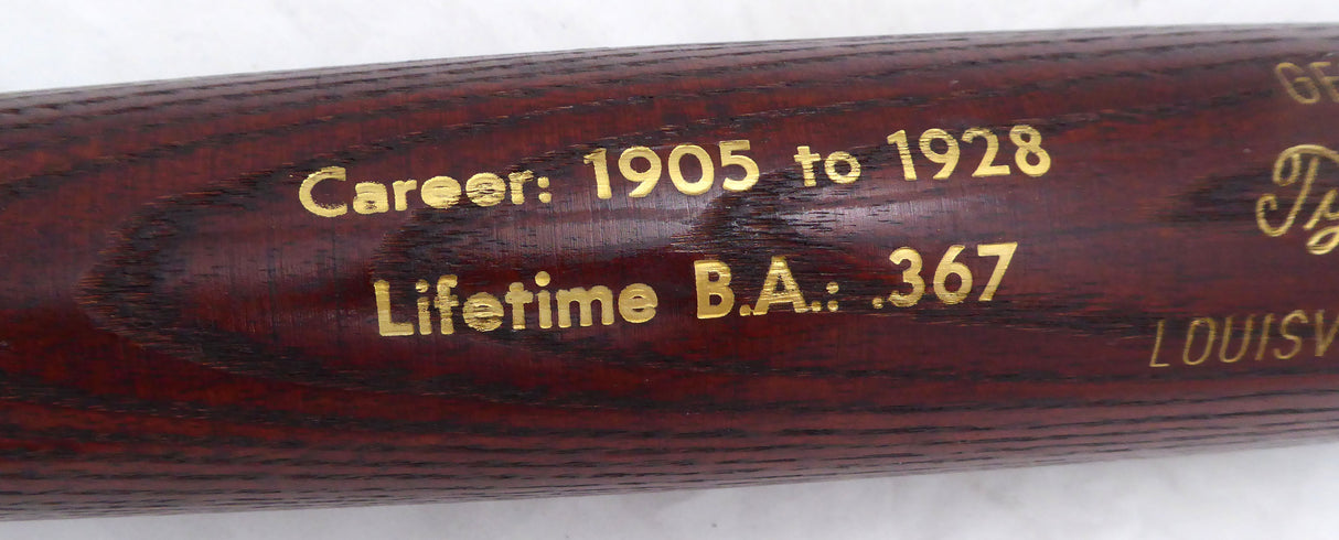 Unsigned Ty Cobb Louisville Slugger Career Stat Bat Detroit Tigers SKU #215923